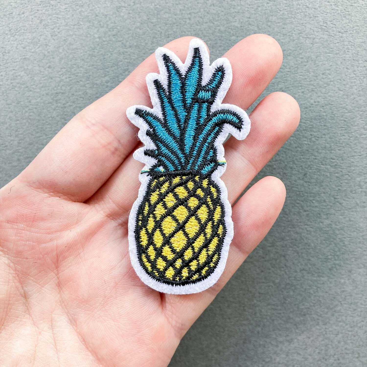 パイナップルワッペン（縦長） | Dua-アクセサリーパーツショップ