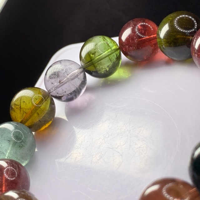 宝石質.最高峰！透明度抜群！もはや飴玉☆大玉トルマリンブレスレット