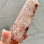 レッドクォーツタワー＊ヘマタイトインクォーツ＊天然石ポイント＊天然石インテリア＊T19