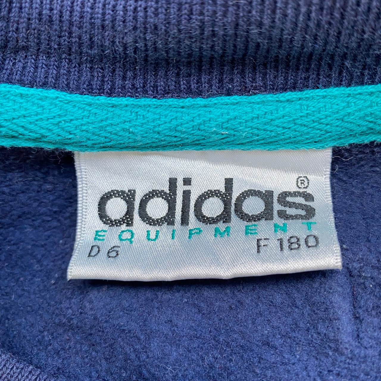 90年代 adidas アディダス EQUIPMENT ロゴ 刺しゅう スウェット メンズ 