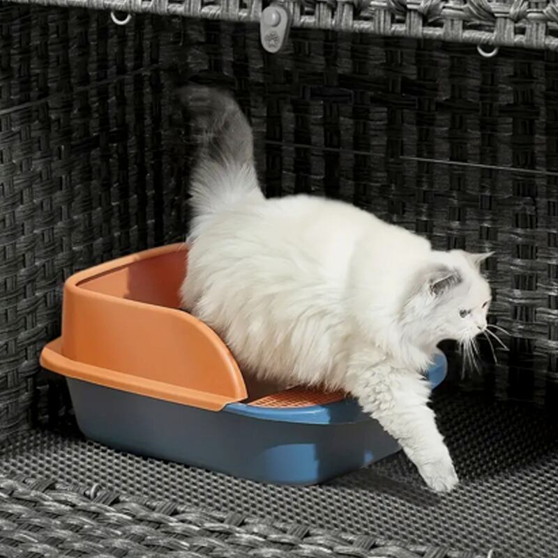 ペットハウス ペットケージ ラタン 大きめ キャットハウス 猫 犬