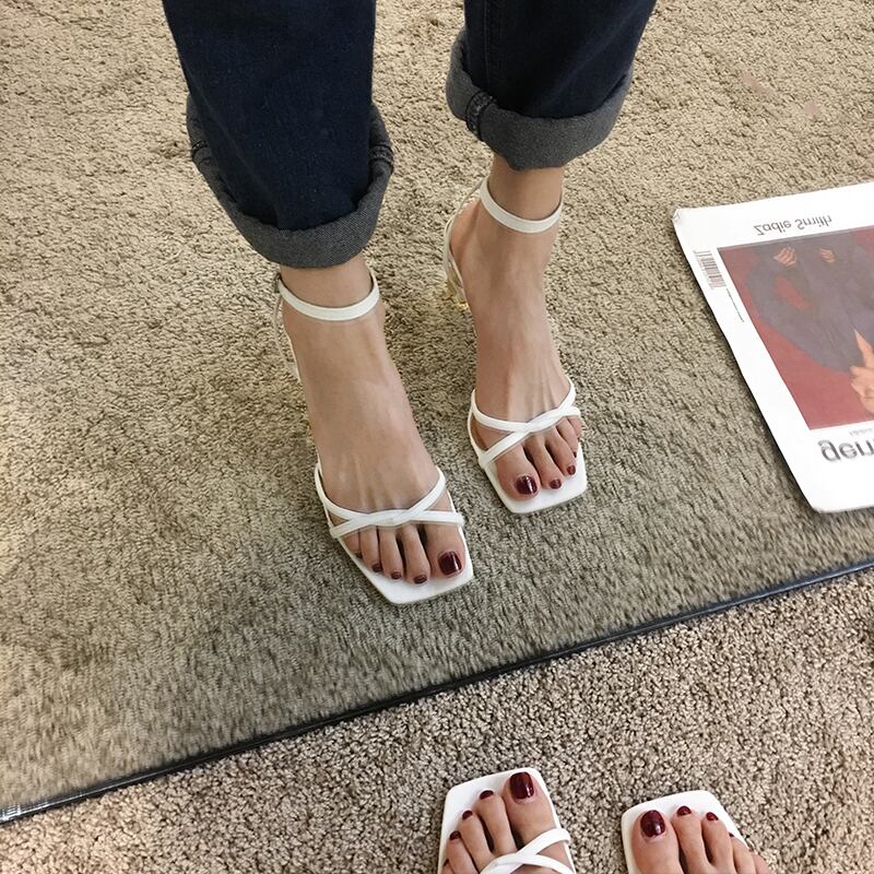 サンダルレディースサマーレッドスタイルカジュアル 靴 シューズ 夏物 フェイクシューズ22352937526