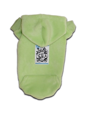 LOGO SPRAY ROSE PATCH PET HOODIE green