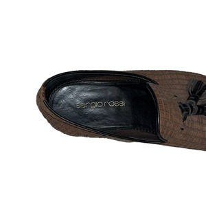 SERGIO ROSSI leather tassel loafer