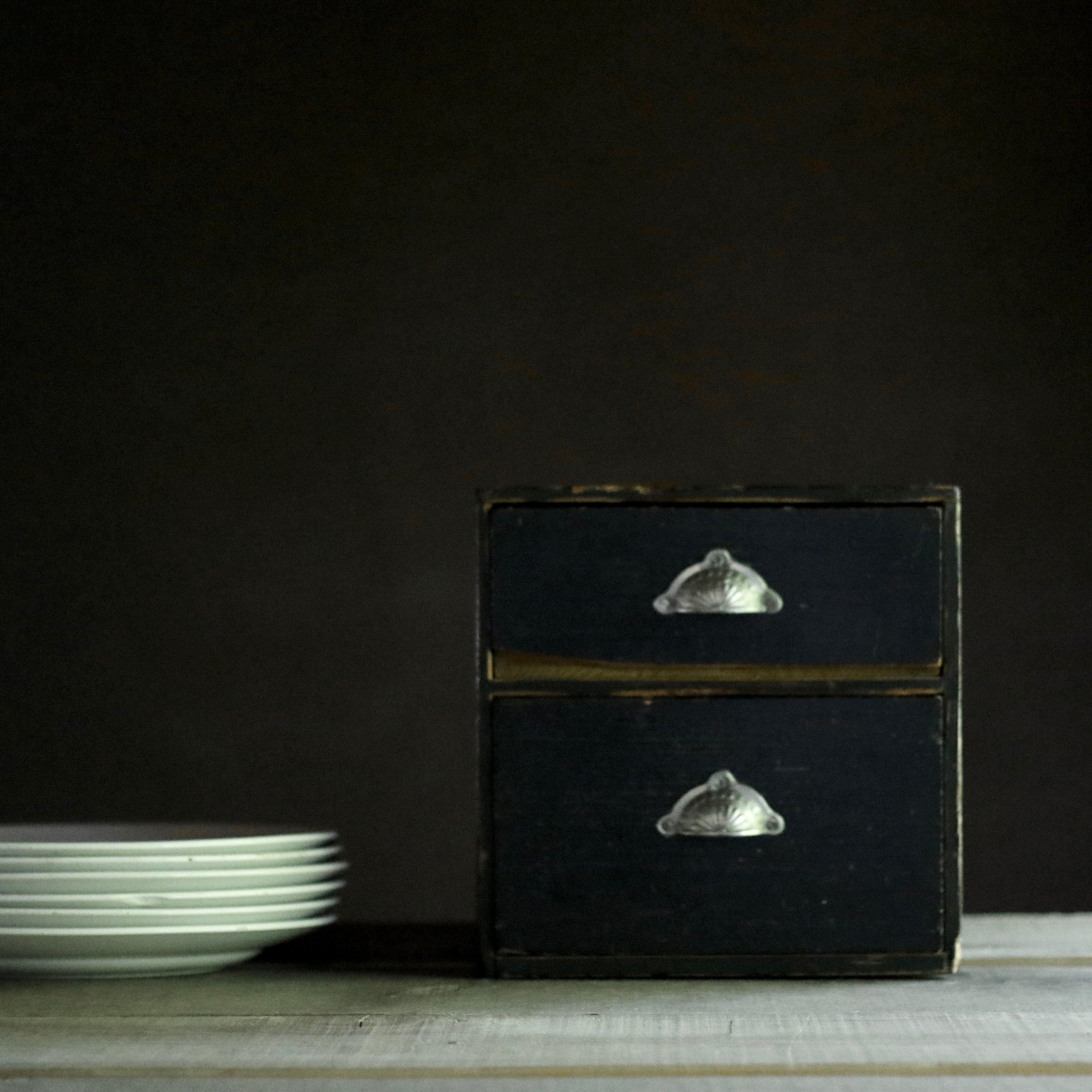 小さな引き出し2段《古家具 抽斗》