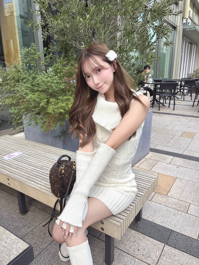 arm warmer knit one piece