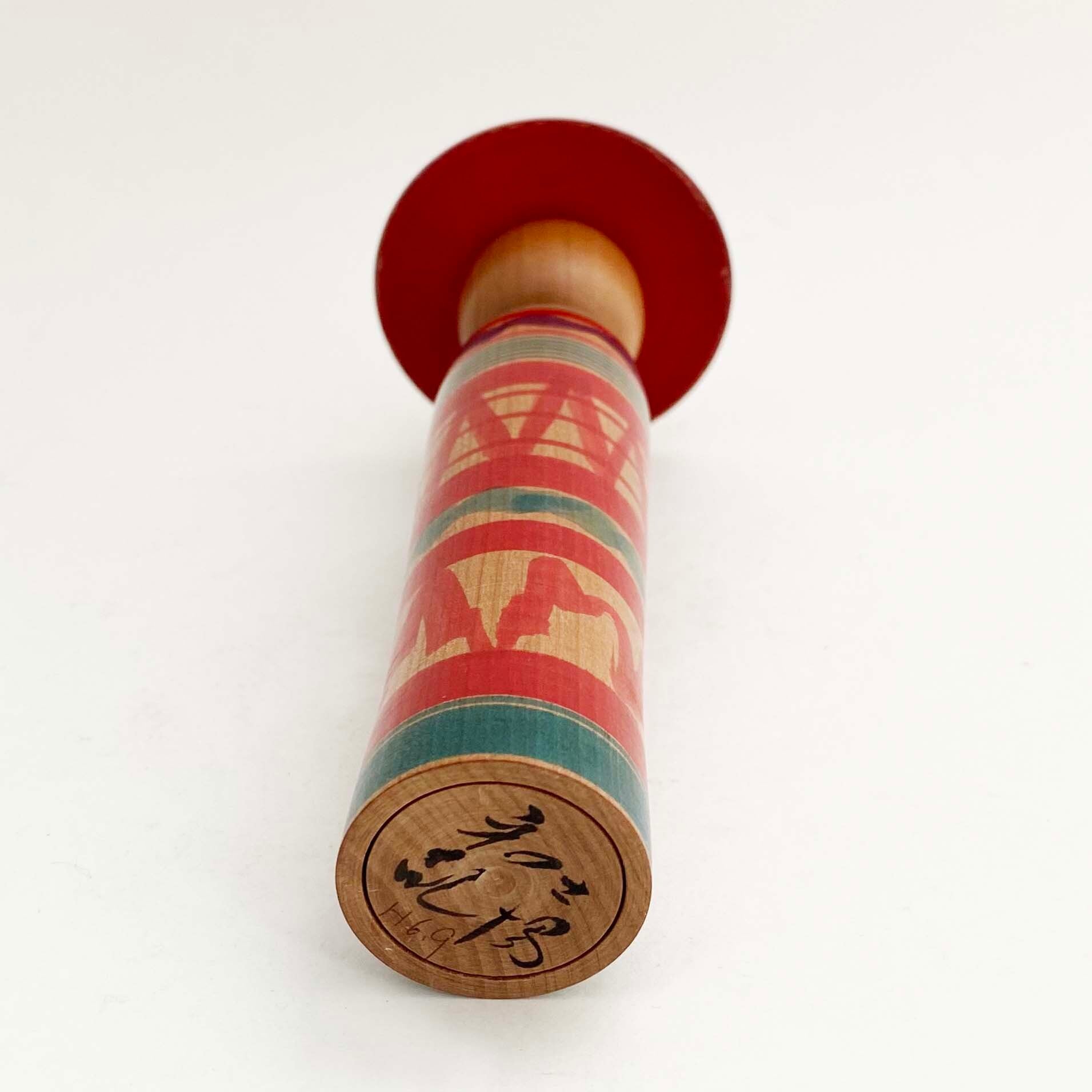 笠こけし（土湯系 / 陳野原和紀工人）有色材