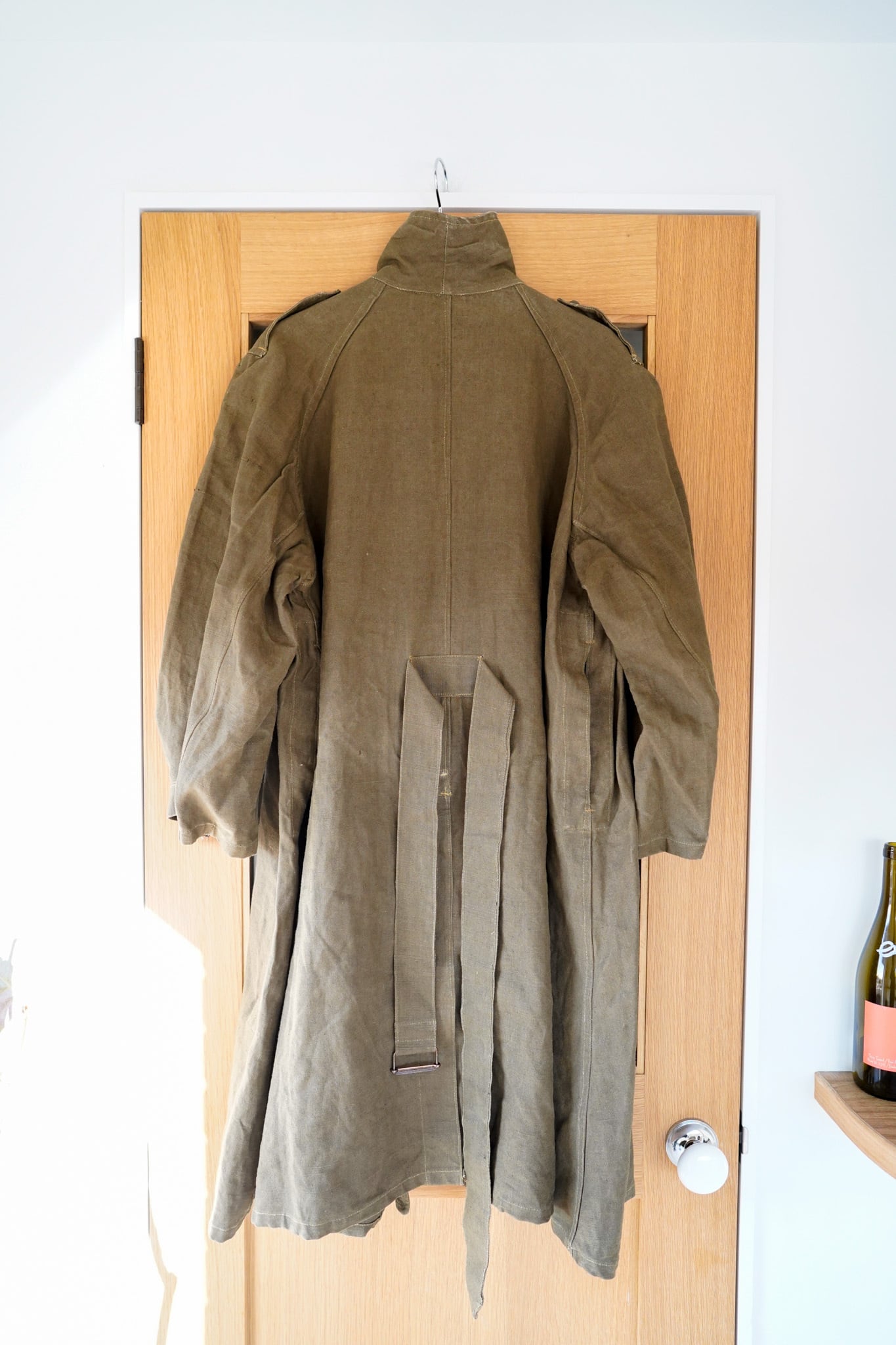 ジャケット・アウター 40s French Military Heavy Linen Coat 1940s,Special】