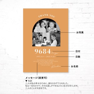 子育て感謝状｜選べるカラー｜arch｜キャンバス｜両親贈呈品