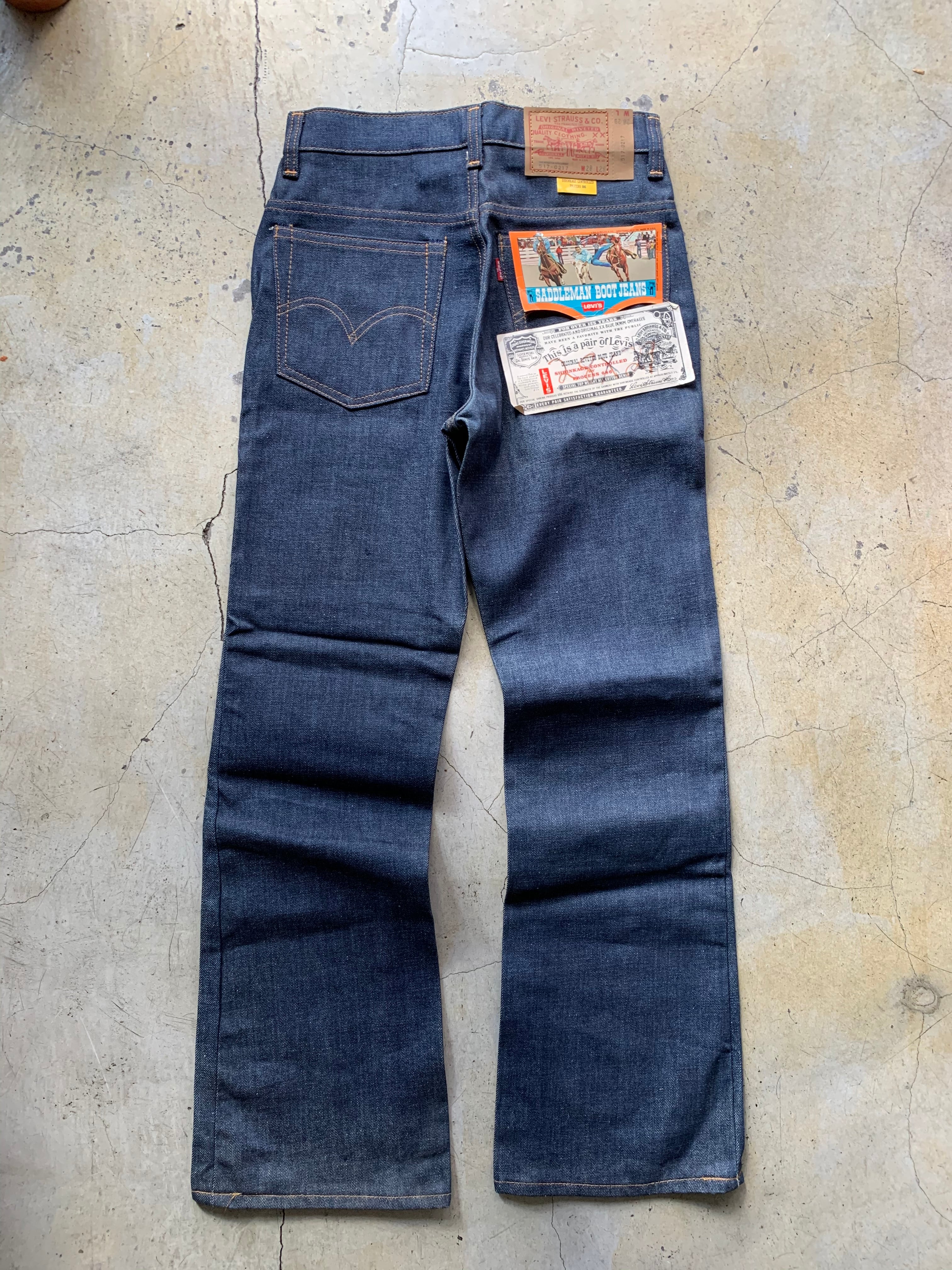 80´s デッドストック Levi´s 517 w30 Saddleman Jeans 10517-4612