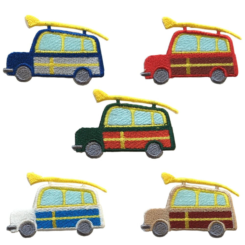 オリジナル ワッペン ウッディーカー 車 Lサイズ 1枚 日本製