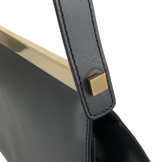 GUCCI グッチ ハンドバッグ ブラック レザー vintage ヴィンテージ オールド f7mxv6