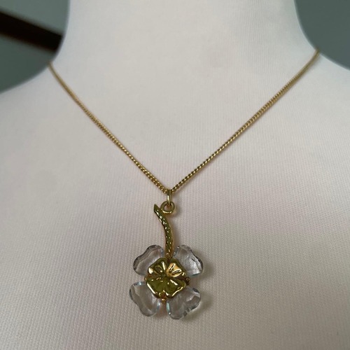 SWAROVSKIゴールドネックレス　#1705b