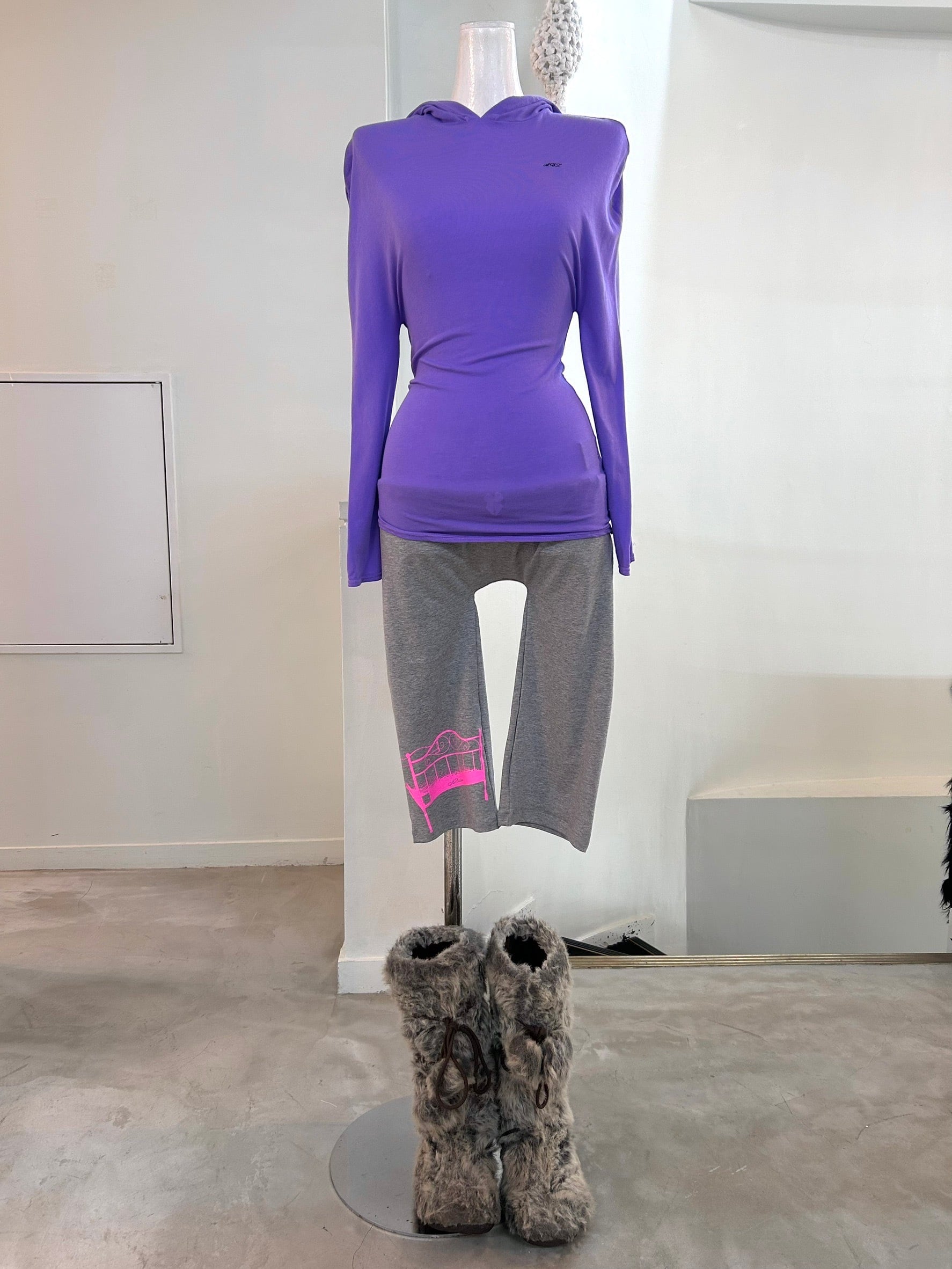 Ans Dotsloevner DOLMAN LONG SLEEVE PURPLE