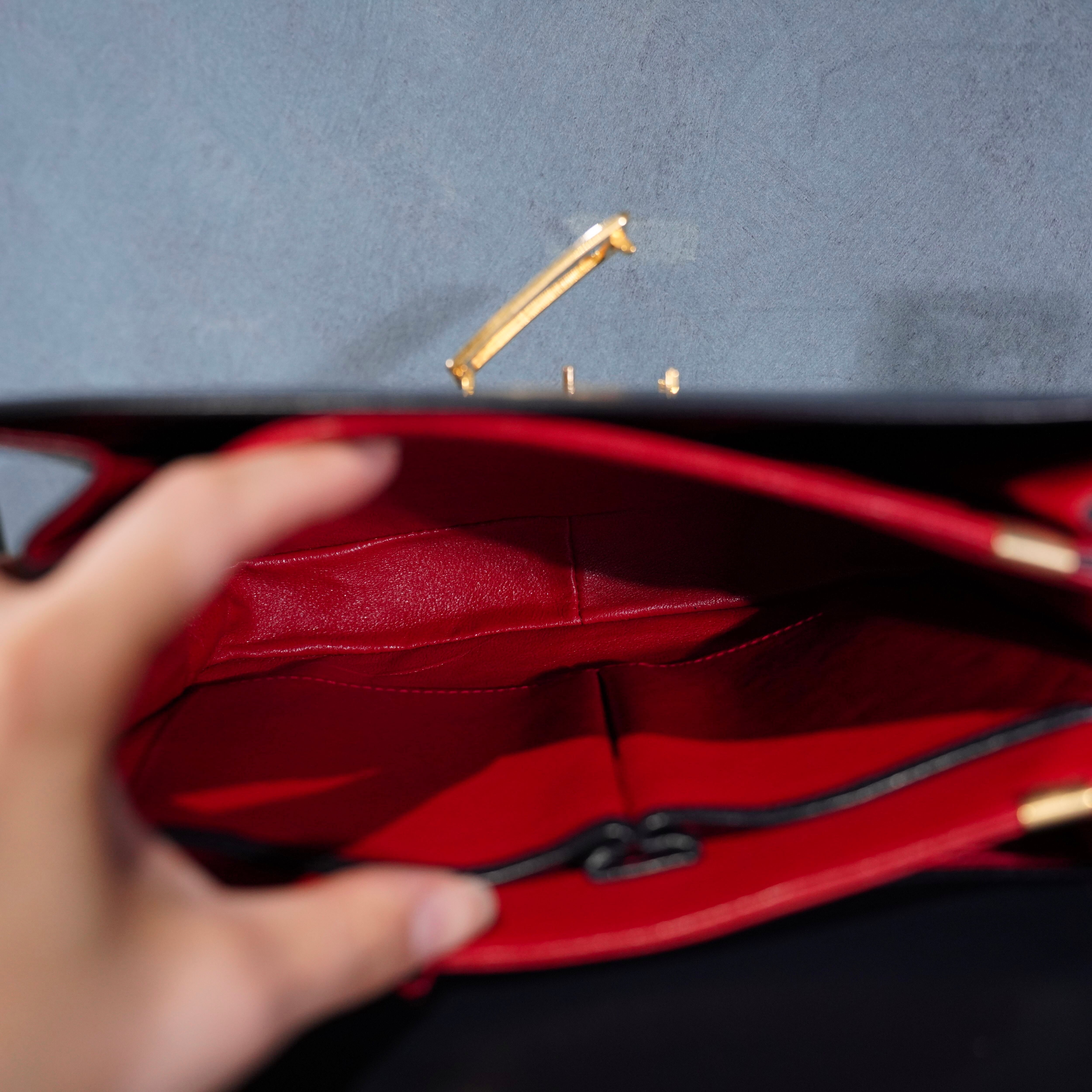CELINE CARRIAGE LOGO DESIGN LEATHER SHOULDER BAG/オールドセリーヌ