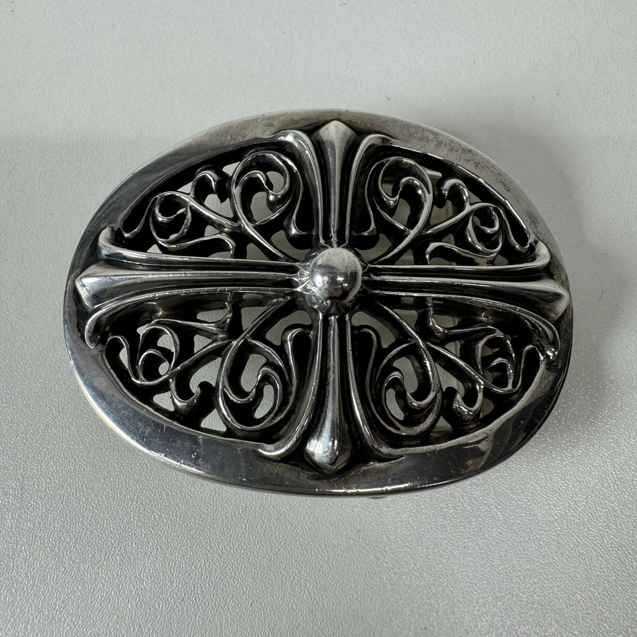 CHROME HEARTS/クロムハーツ クラシック オーバルクロス バックル 