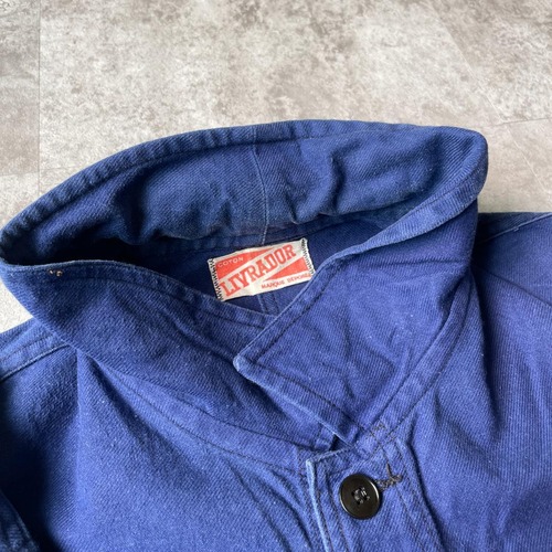 50-60s LIVRADOR 刺繍タグ コットンツイル フレンチワークジャケット 詳細写真8