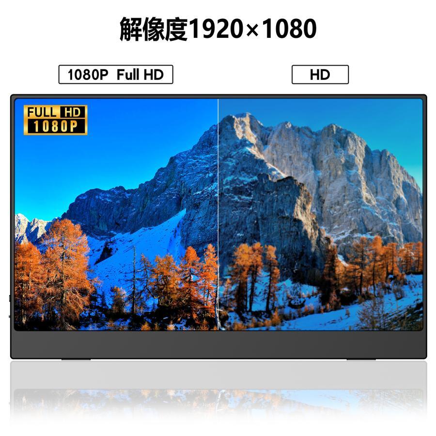 モバイルモニター15.6型 1920x1080FHD モバイルディスプレイ ゲーム