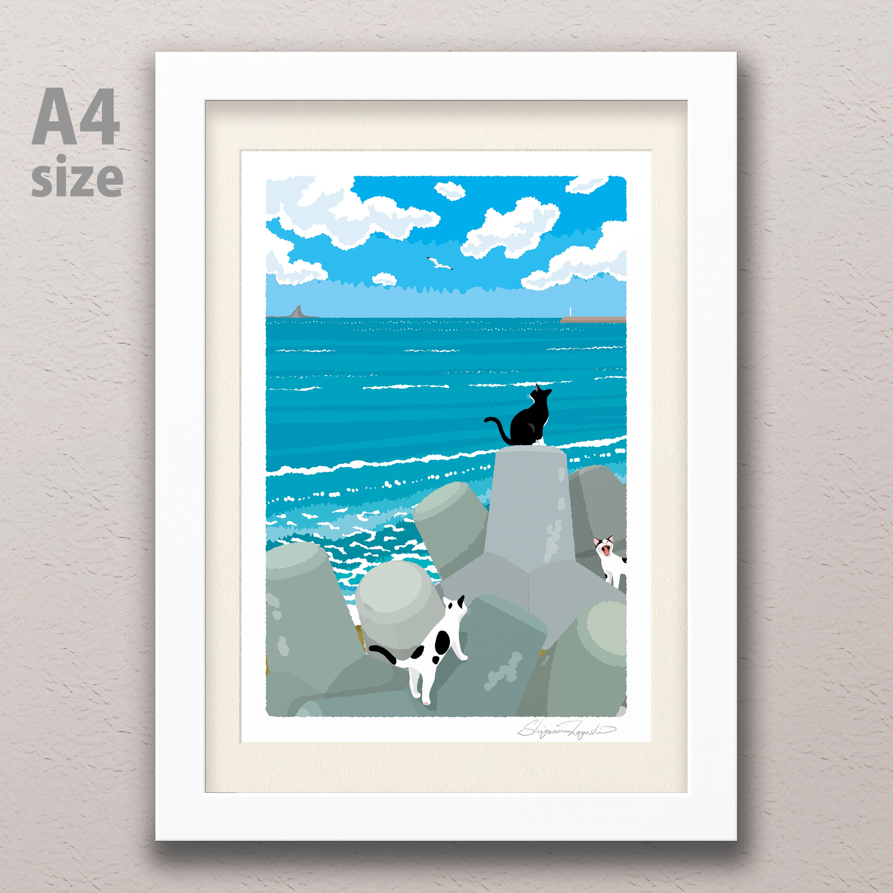 ジークレー アートフレーム(A4、A3) 『湘南ランドスケープ 10：午後の