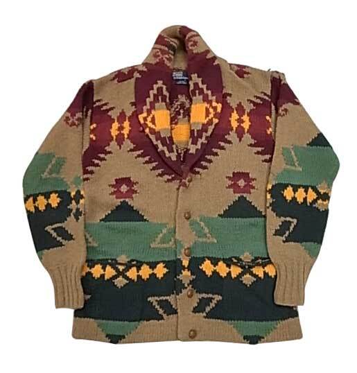 Lauren Ralph Lauren HAND KNIT カーディガン L ラルフローレン カーディガン L 100%ハンドニット