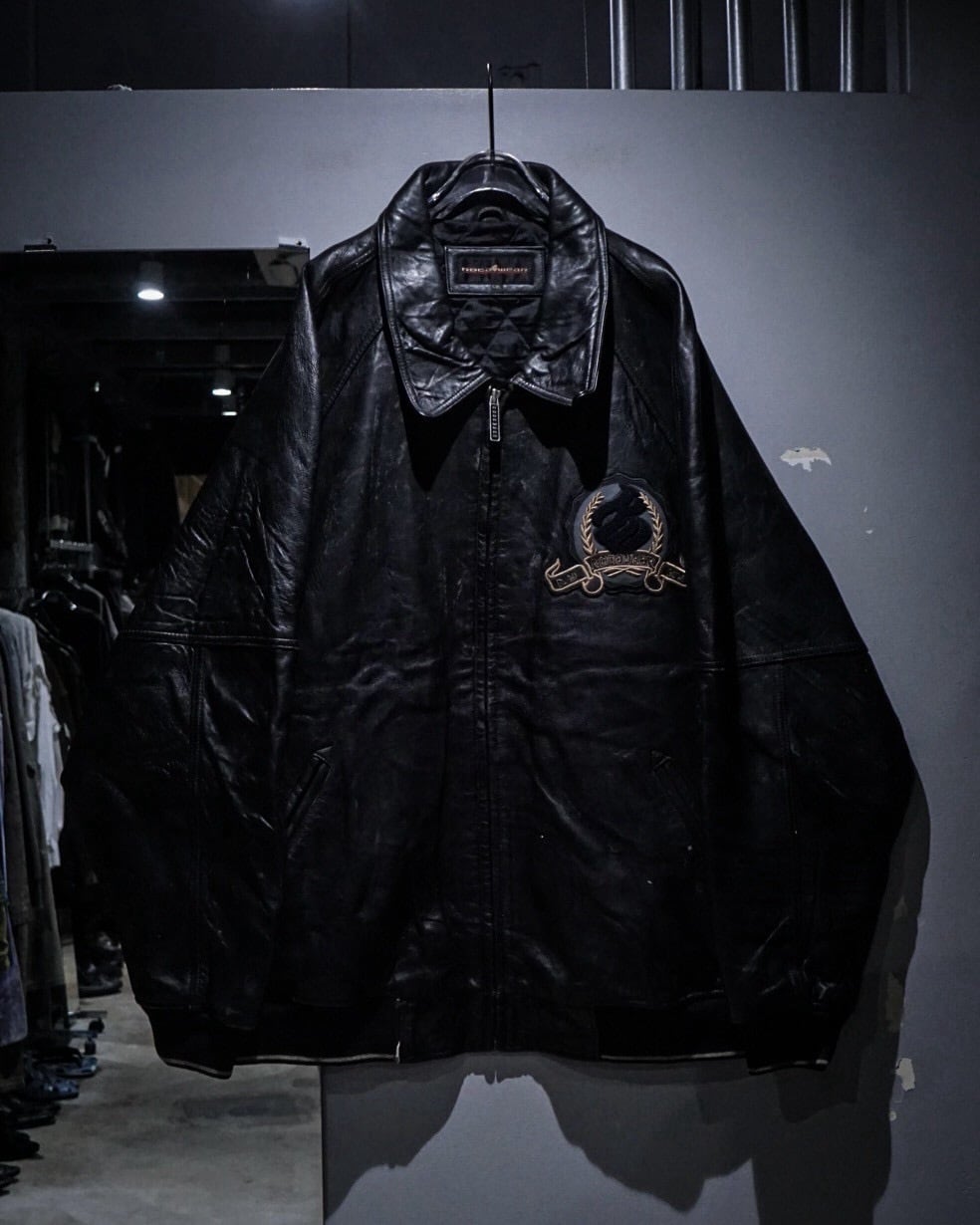 add (C) vintage】“ROCA WEAR” Logo Wappen Vintage Oversized Leather