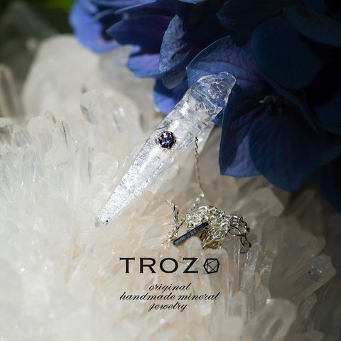 クォーツ 【042 Mistic Bloom Collection】 Rock on Jewel Necklace クォーツ (水晶) × ミスティックトパーズ シルバー925 ネックレス 天然石 アクセサリー (No.3655)
