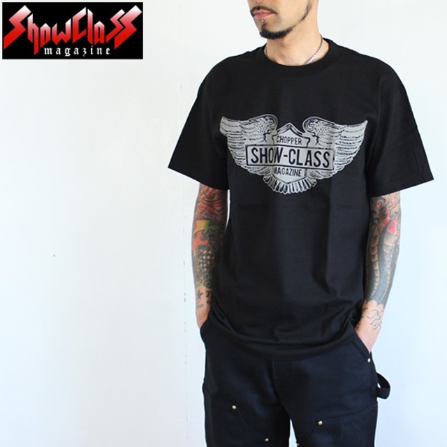 SHOW CLASS MAGAZINE "CHOPER FACTORY" ロゴ Tシャツ