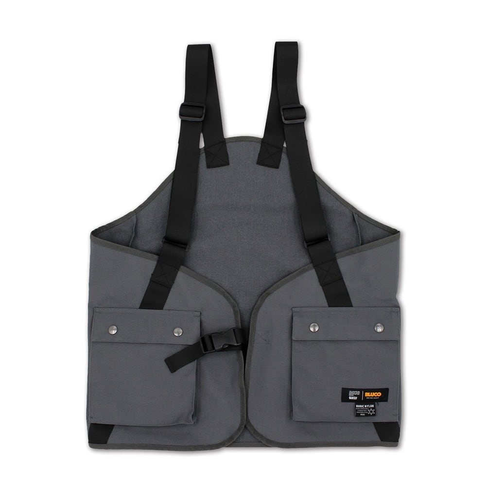 BLUCO × GREED THIRTEEN コラボベスト BLUCOxGREED THIRTEEN UTILITY VEST ver.2 Gray | DOG HOUSE GARAGE