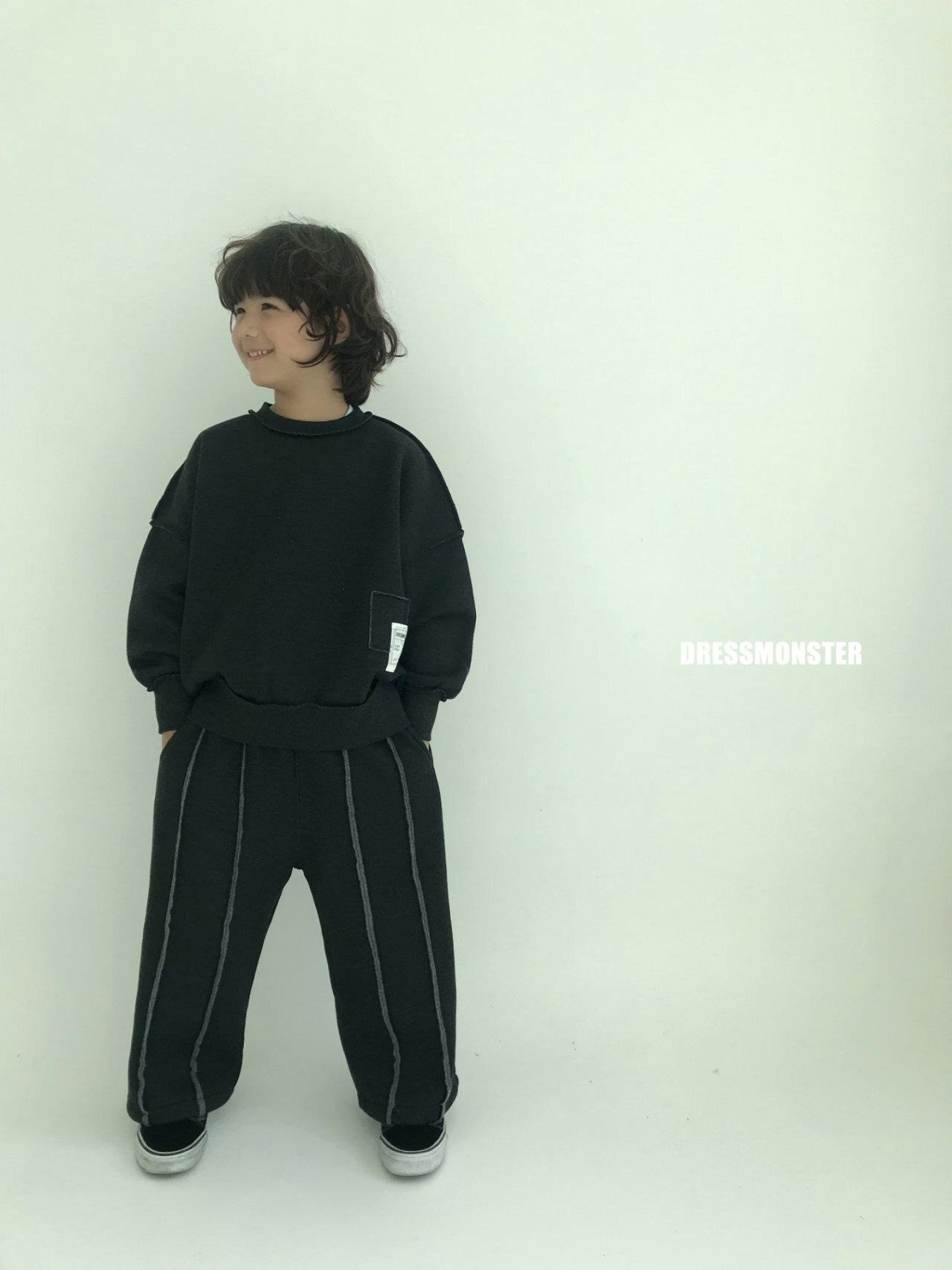 【ドレスモンスター DRESS MONSTER】 ダブルライン起毛２WAYパンツ 120〜160cm【231108dm】 - 9