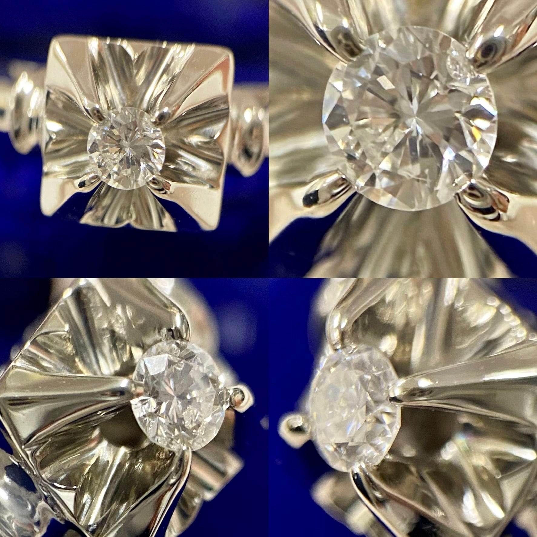 Japanese traditional ring】昭和レトロリング?珍しい箱爪がキュート