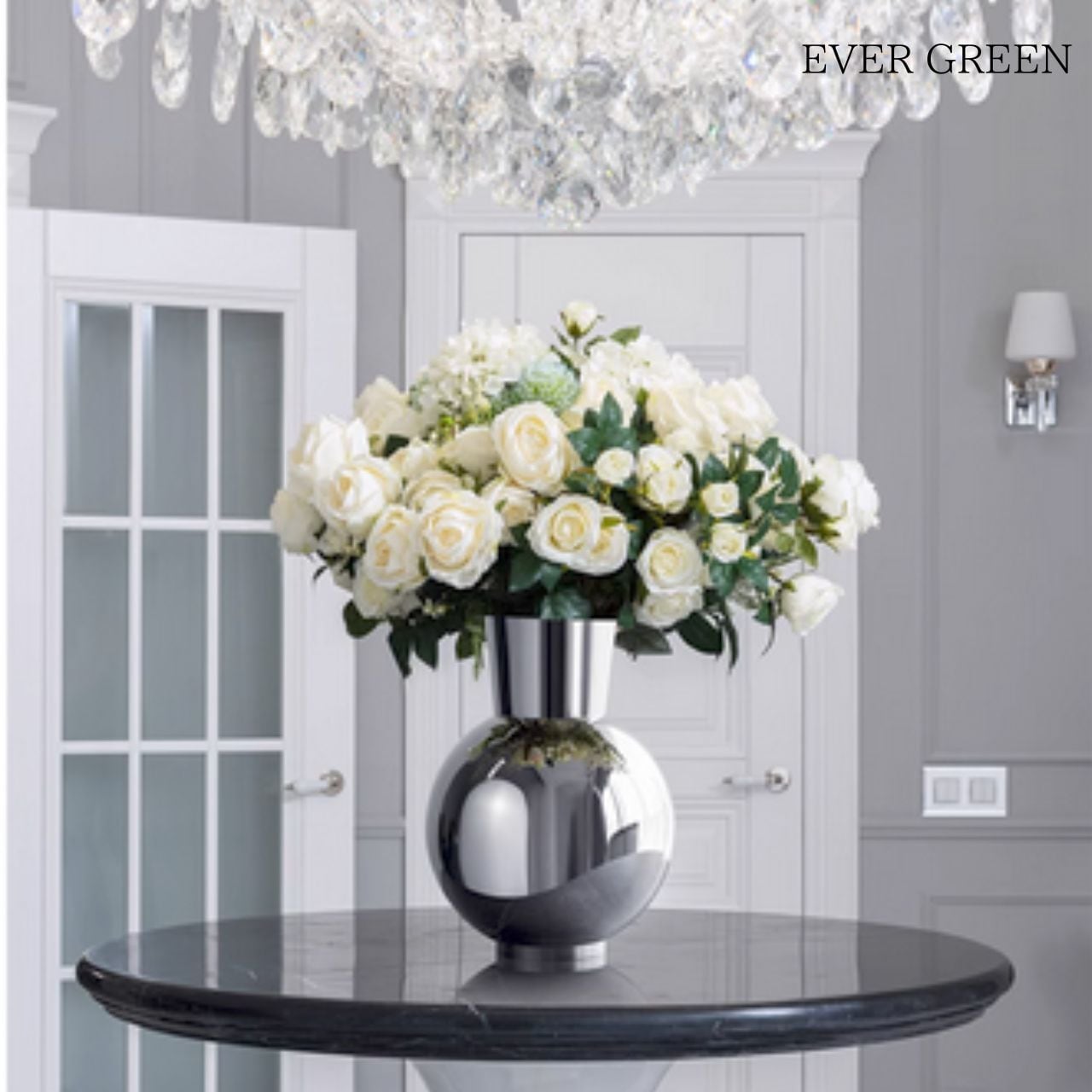 結婚式花瓶、フラワーベース フラワーベースシルバー A004 | EVERGREEN エバーグリーン 植木鉢 花瓶