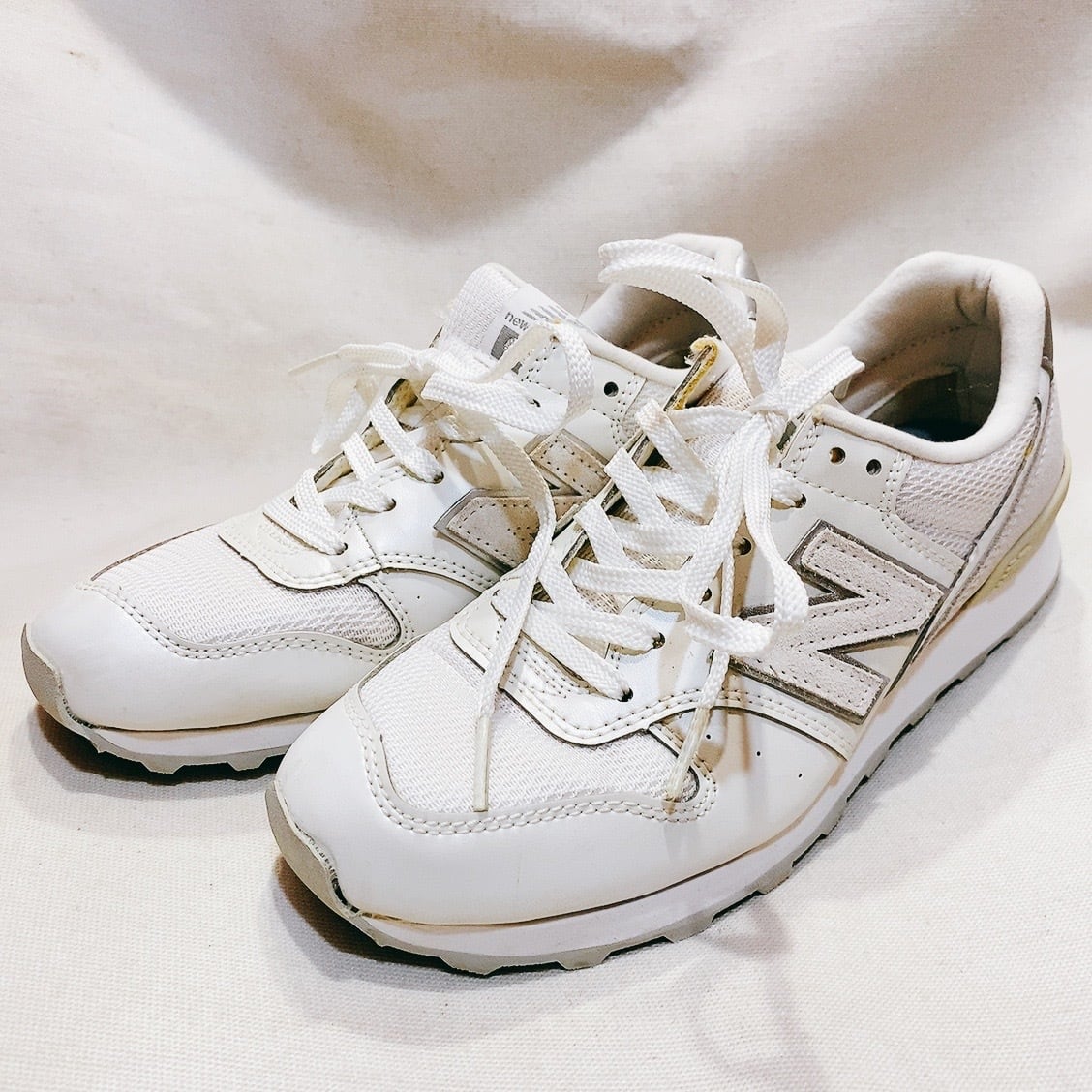 ニューバランス966 スニーカー　白　レザー　new balance 996