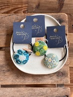 petite qiguille　手刺繍ヘアゴム