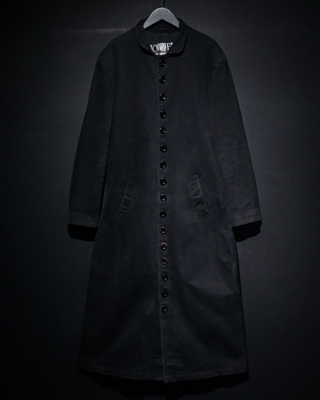 【WEAPON VINTAGE】Many Button Vintage Cotton Loose Coat