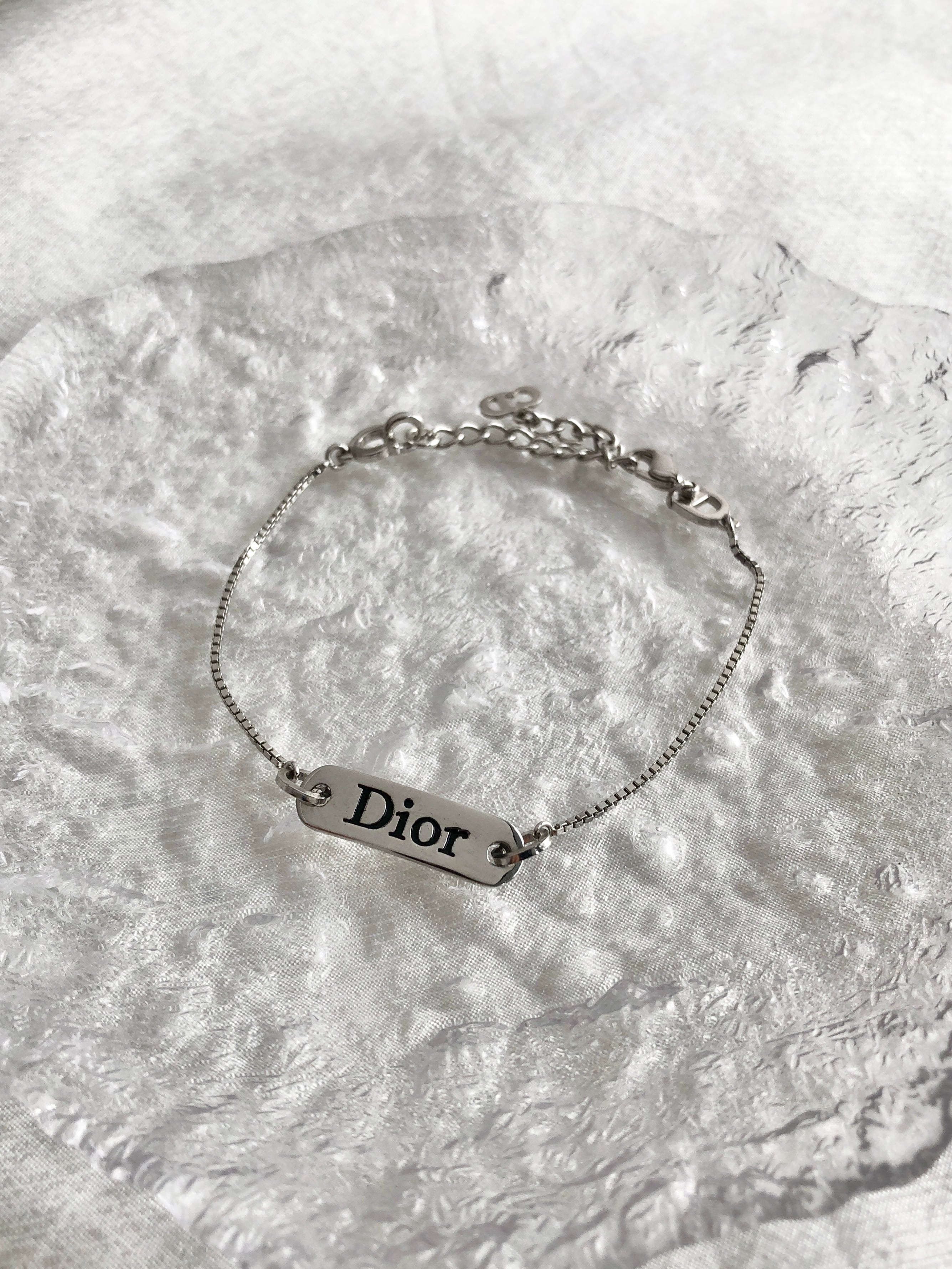 ✨Dior✨ディオール✨Diorロゴ✨シルバー✨ヴィンテージ✨ブレスレット✨ Christian Dior クリスチャン ディオール ブレスレット シルバー ロゴ