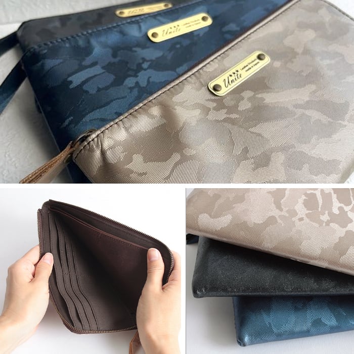 L字ファスナーロングウォレット エンボスレザー（迷彩） | UNITE STORE