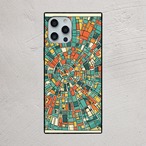 受注生産 iPhoneケース 円形都市のカラフルマップ｜都市地図 UMAP053A