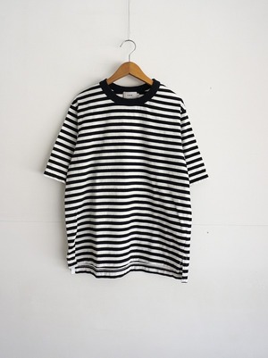 RINEN　オーガニック天竺ボーダー 半袖クルーネック（UNISEX）