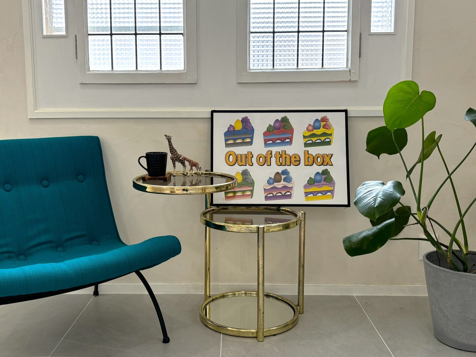 DHD(M)002【フレーム付きインテリアポスターA2　ショートケーキ】