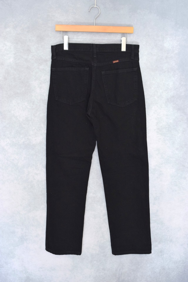 Rustler Black Denim Straight Denim Pants for Men, W30 equivalent cotton black type Vintage Second Hand