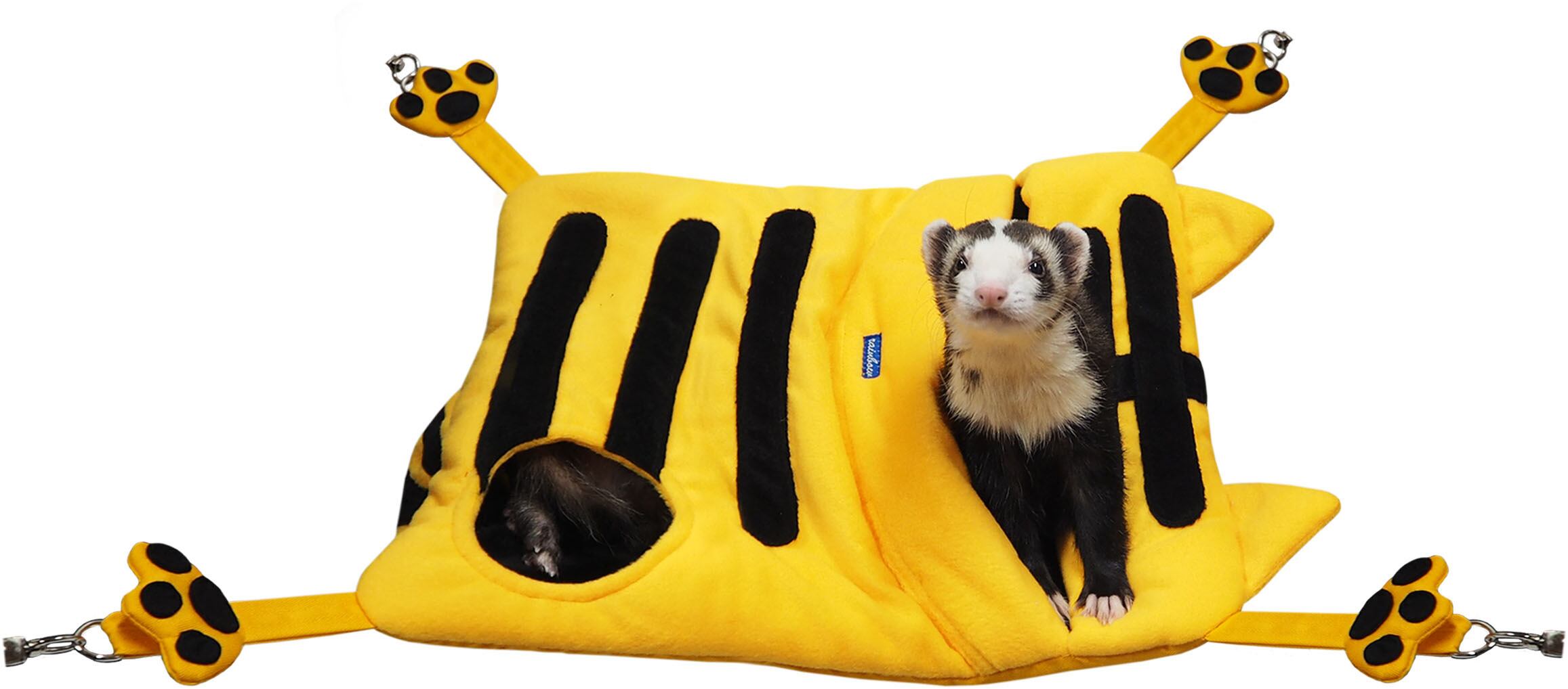【フェレット】パクっと!アニマルハンモック パンダ/トラ