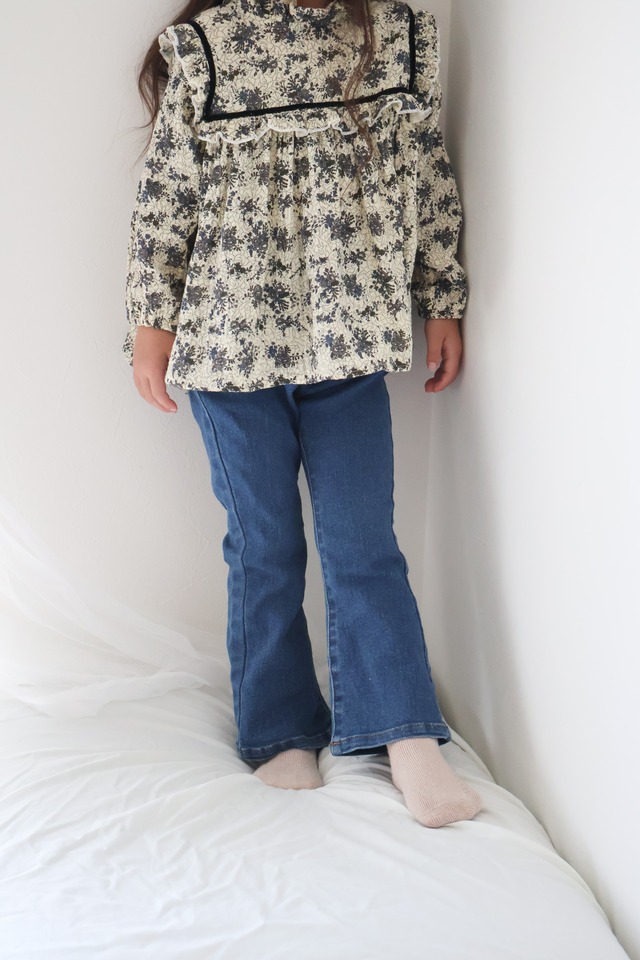 【取寄】高見え上品なフレンチガーリー花柄トップス