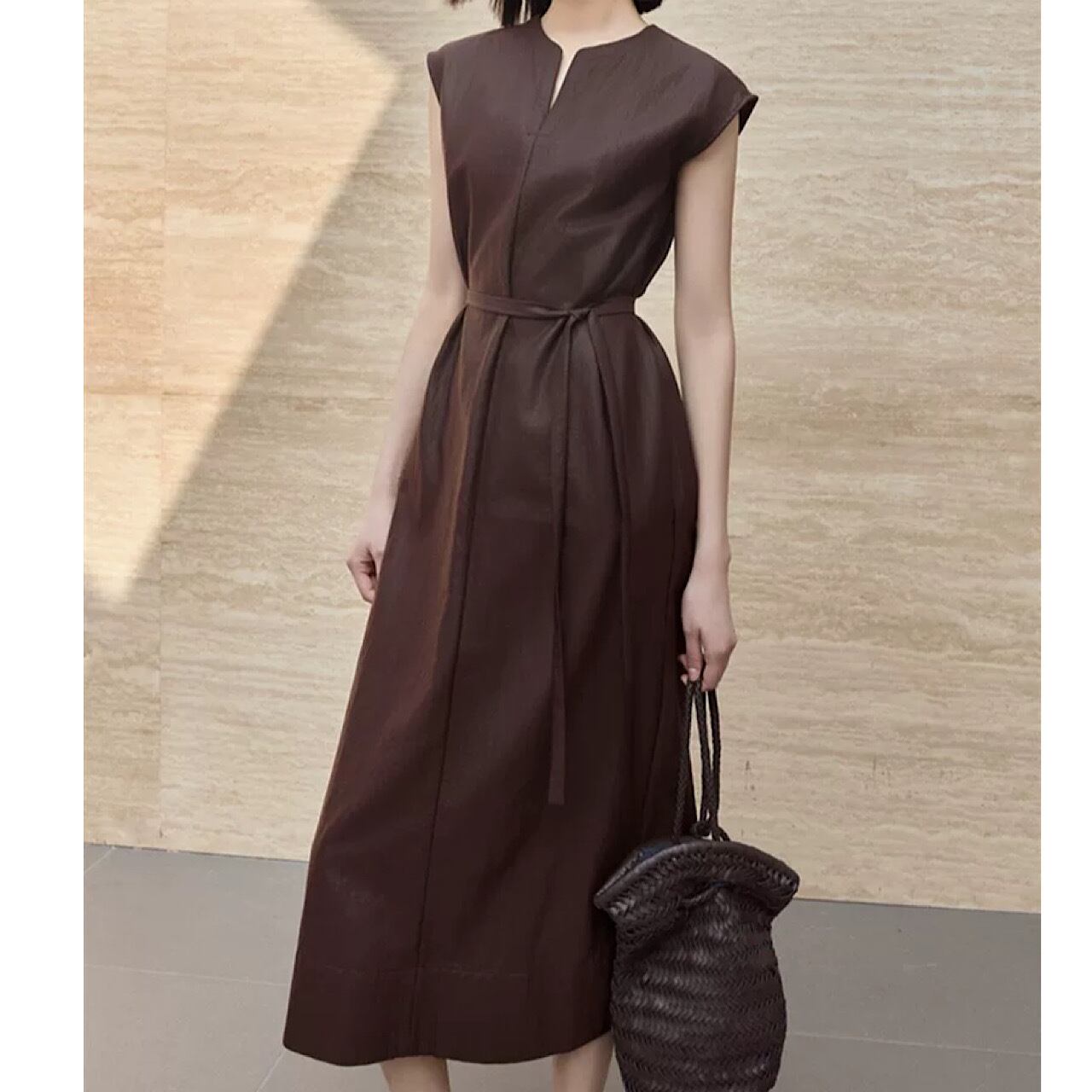 ノースリーブAラインロング ◆3col YH9033