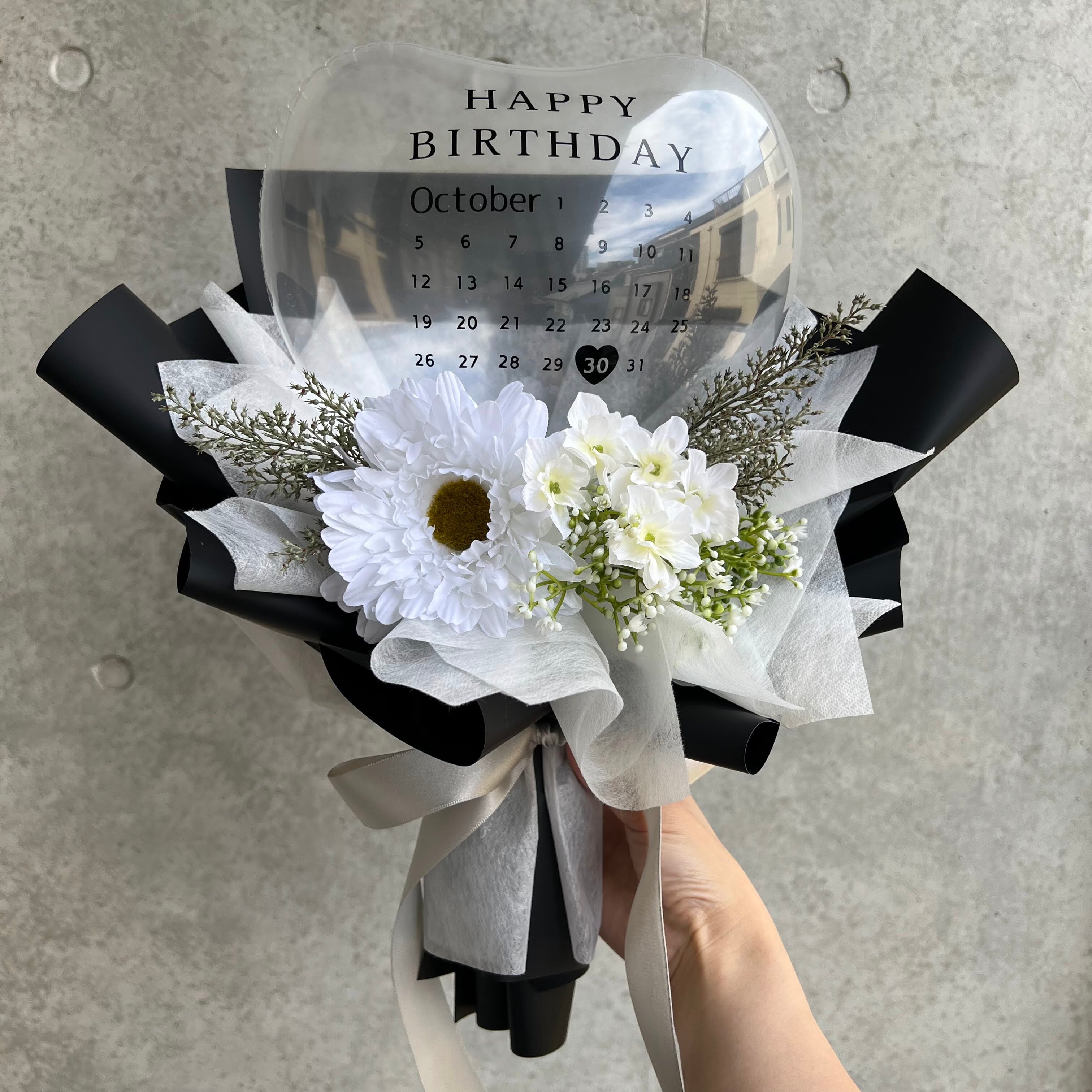 11色のカレンダー花束バルーンブーケ | COCOストア