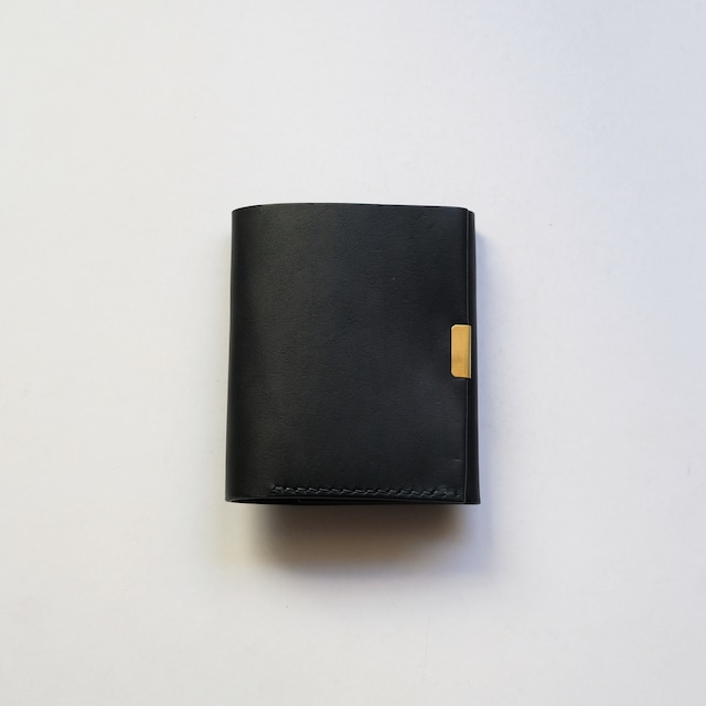 fold wallet / 二つ折り財布 - bk - GUIDI