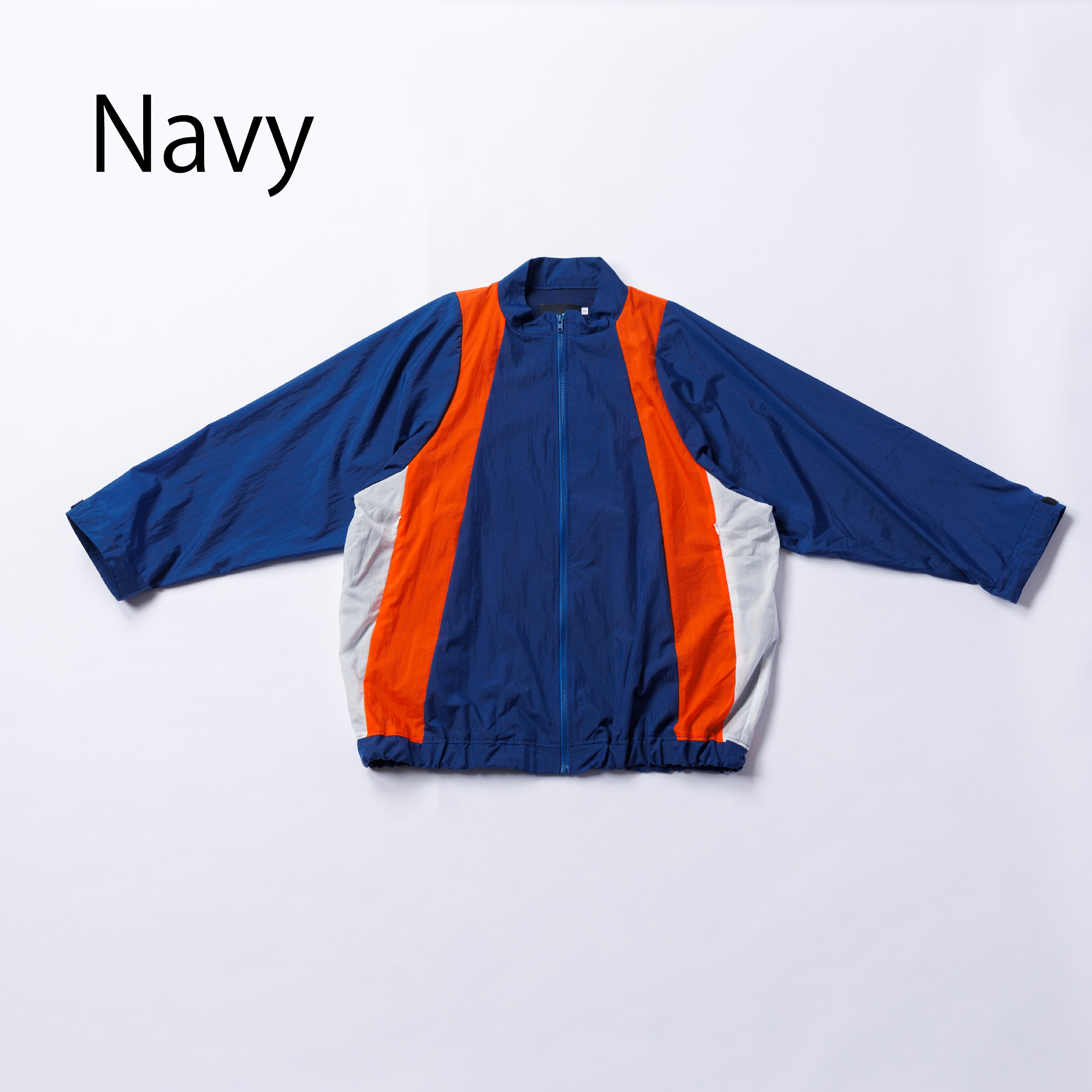 〈 nunuforme 26SS 〉 トリコロールナイロンジャンパー / Navy / Women's