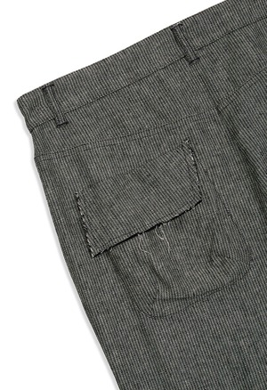 【26SS】OPEN YY オープン ワイワイ / LINEN PANELLED RAW-CUT PANTS
