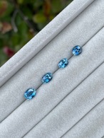 タトゥーアクアマリン ③6.0x4.3mm, 0.45ct - ブラジル産