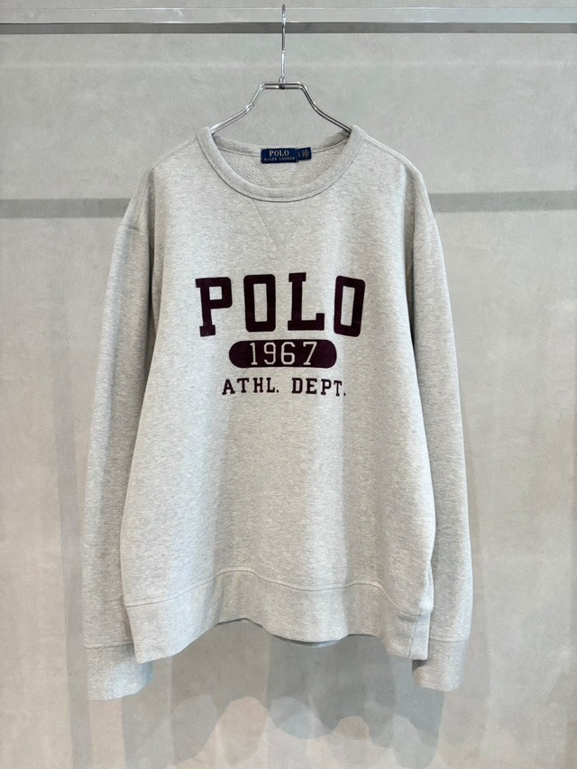 Polo Ralph Lauren 両V フロッキープリント カレッジデザインスウェット