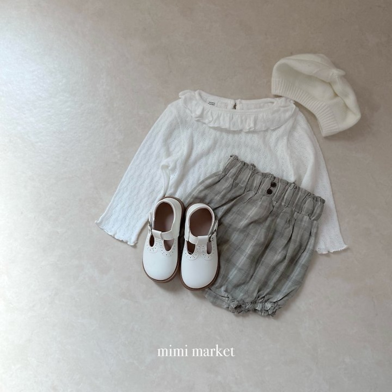 【取寄/韓国直送】mimimarket 26/AU エルボンカラーTシャツ|秋服|韓国子供服